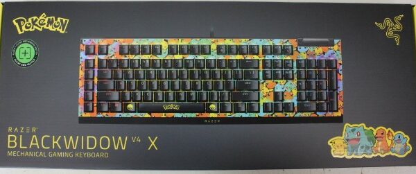 SALE OUT. SALE OUT. Razer BlackWidow V4 X | Mechanical Gaming Keyboard | Wired | US | Green Mechanical Switches | Pokémon Edition | DEMO