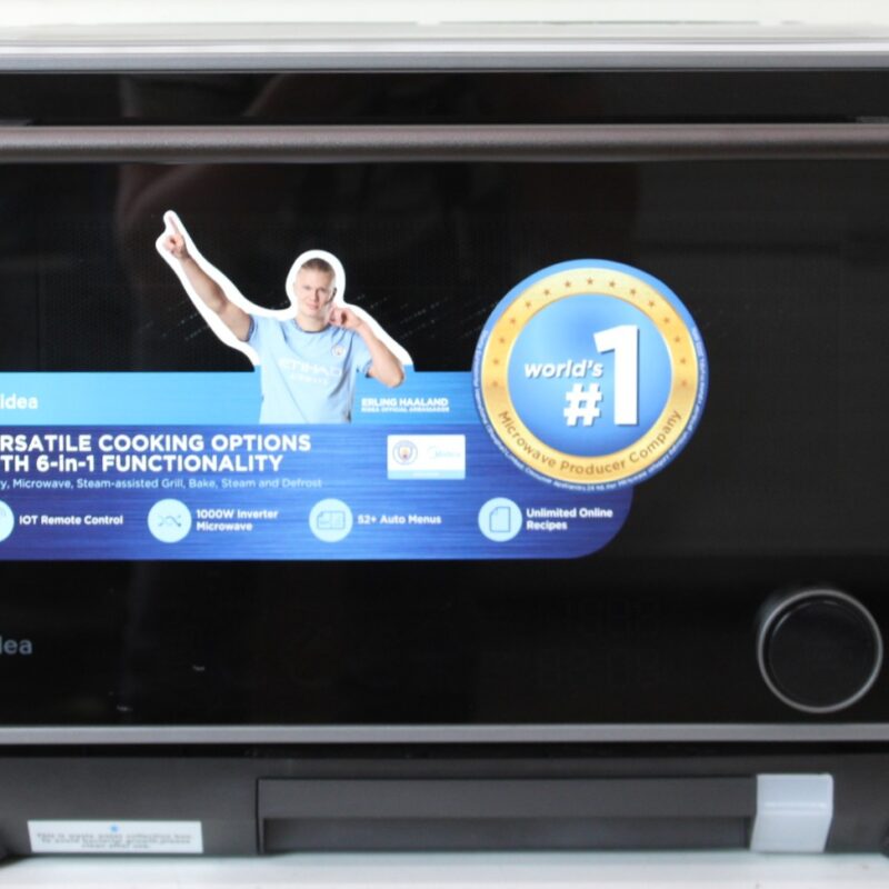 SALE OUT. Midea MSO25H Microwave oven with Grill, Airfry and Steam function, 25 L, Black | Midea Microwave oven | MSO25H | Free standing | 1000 W | Convection | 25 L | Grill | Black | DAMAGED PACKAGING, DEMO - Image 4