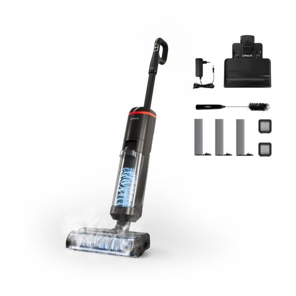 Polti Cordless Steam Cleaner | RollySteam WD40C | Power 450 W | Water tank capacity 0.6 L | Black