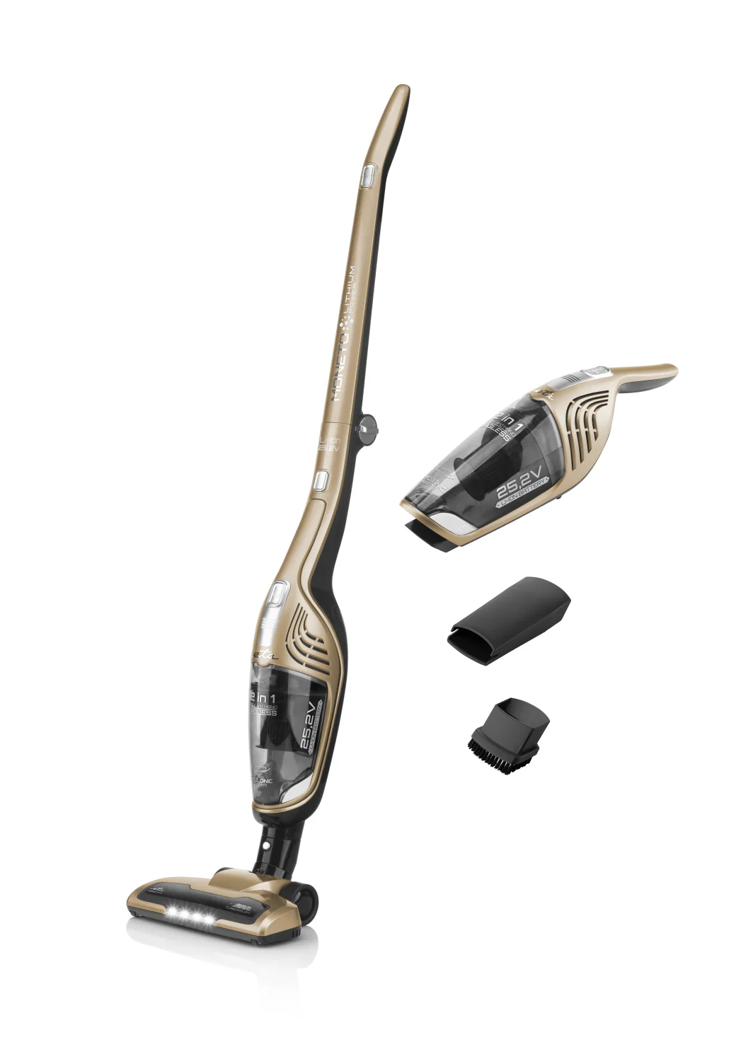 ETA | Vacuum Cleaner | ETA745390000 Moneto II | Cordless operating | Handstick 2in1 | N/A W | 25.2 V | Operating time (max) 50 min | Gold/Black - Image 2