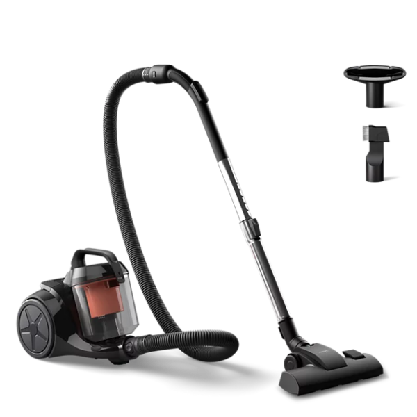 Philips | Vacuum cleaner | XB1142/10 1000 series | Bagless | Power 800 W | Dust capacity 1.3 L | Rich black/Coral moody