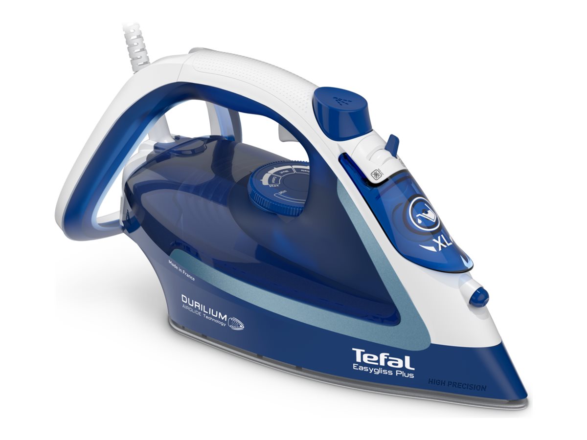 TEFAL | FV5735E0 Easygliss Plus | Steam Iron | 2500 W | Water tank capacity 270 ml | Continuous steam 45 g/min | Steam boost performance 220 g/min | Blue/White - Image 2