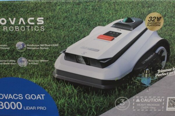 SALE OUT. | Ecovacs Lawn Mower | GOAT A3000 LiDAR PRO | 7500 Ah | White | DAMAGED PACKAGING, USED AND DIRTY