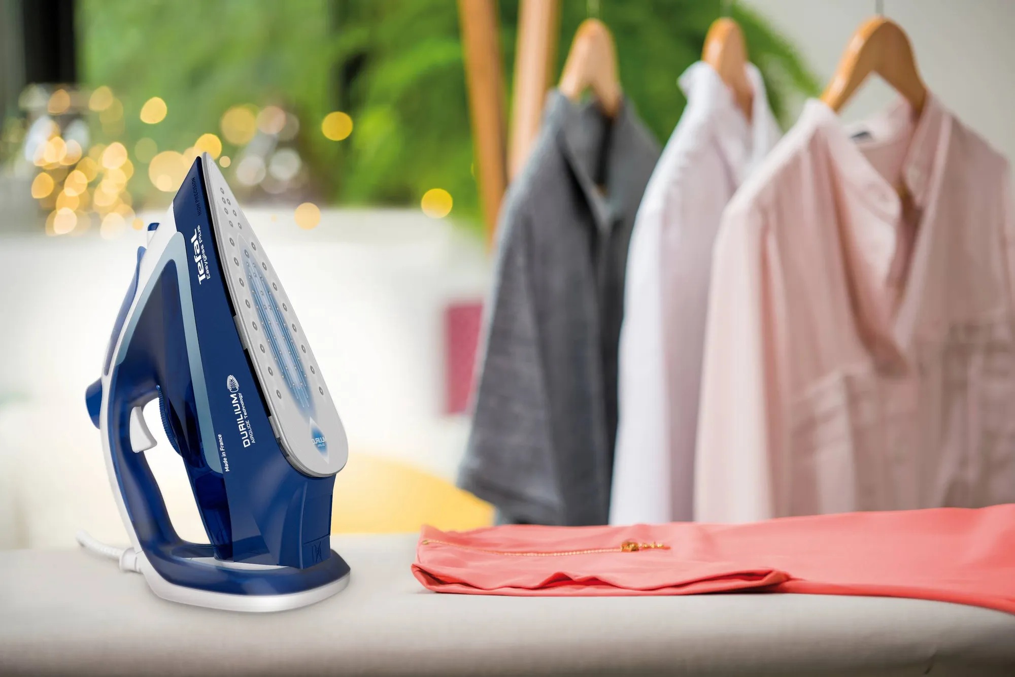 TEFAL | FV5735E0 Easygliss Plus | Steam Iron | 2500 W | Water tank capacity 270 ml | Continuous steam 45 g/min | Steam boost performance 220 g/min | Blue/White - Image 10