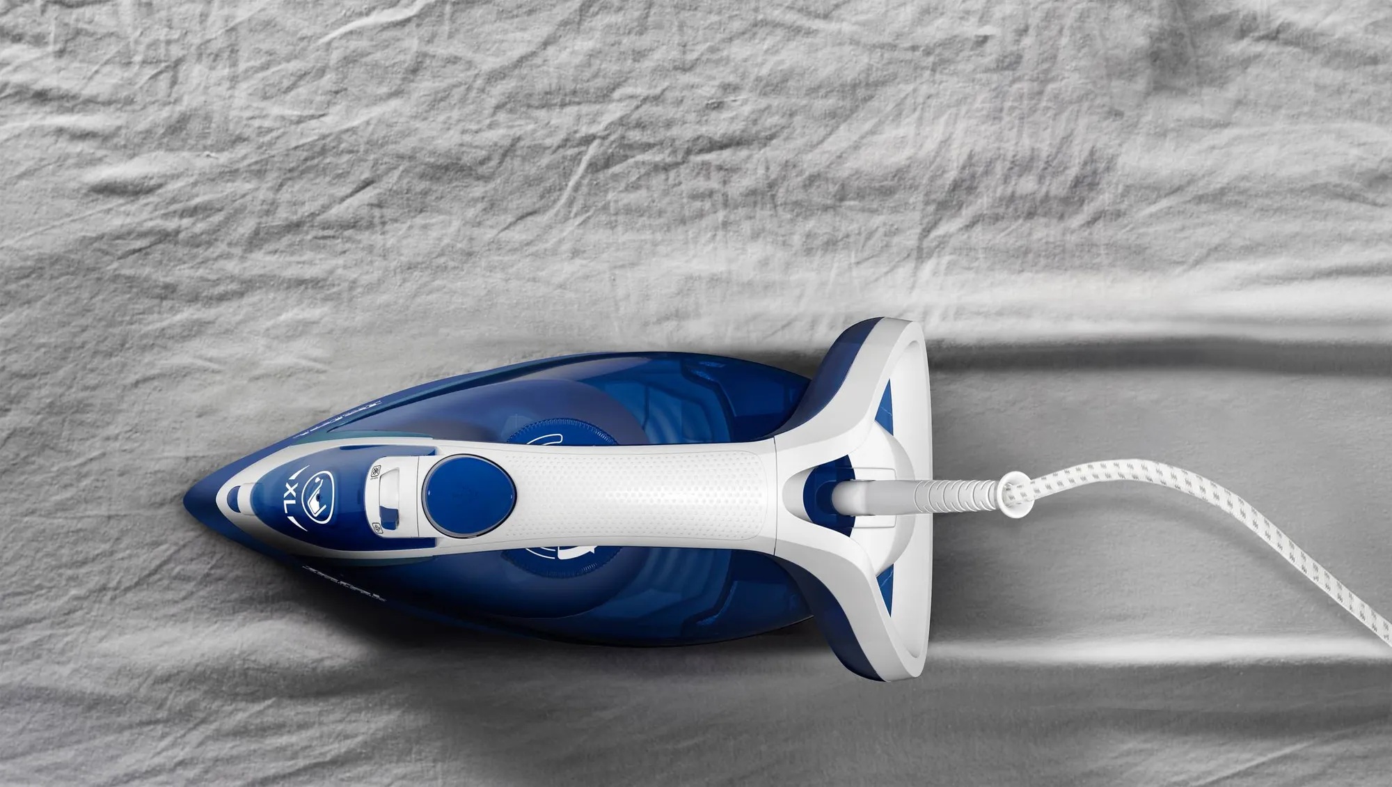 TEFAL | FV5735E0 Easygliss Plus | Steam Iron | 2500 W | Water tank capacity 270 ml | Continuous steam 45 g/min | Steam boost performance 220 g/min | Blue/White - Image 11