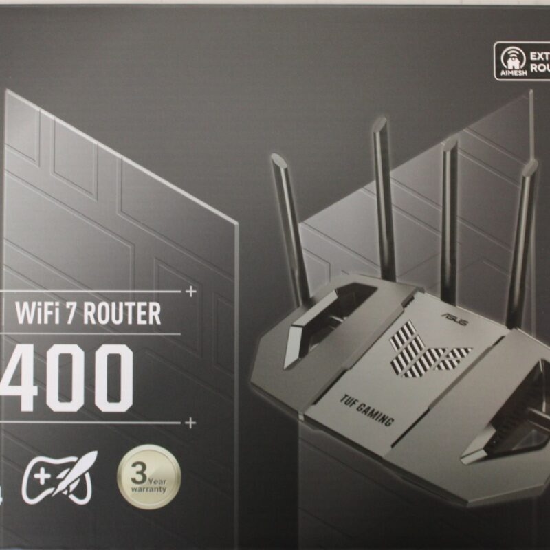 SALE OUT. Asus TUF-BE9400 Tri-Band WiFi 7 Gaming Router, EU+UK | SALE OUT. TUF-BE9400 Tri-Band WiFi 7 Gaming Router, EU+UK | 802.11ax | 688/2885/5764 Mbit/s | Ethernet LAN (RJ-45) ports 3 | Mesh Support Yes | MU-MiMO Yes | 4G/5G | 36 month(s) | DAMAGED PACKAGING