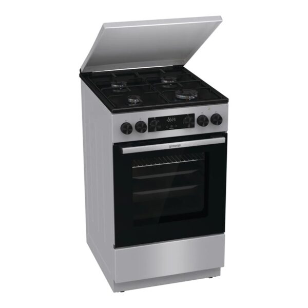 Gorenje GK5C42SJ | Cooker | Hob type Gas | Oven type Electric | Grey | Width 50 cm | Grilling | Depth 59.4 cm | 62 L