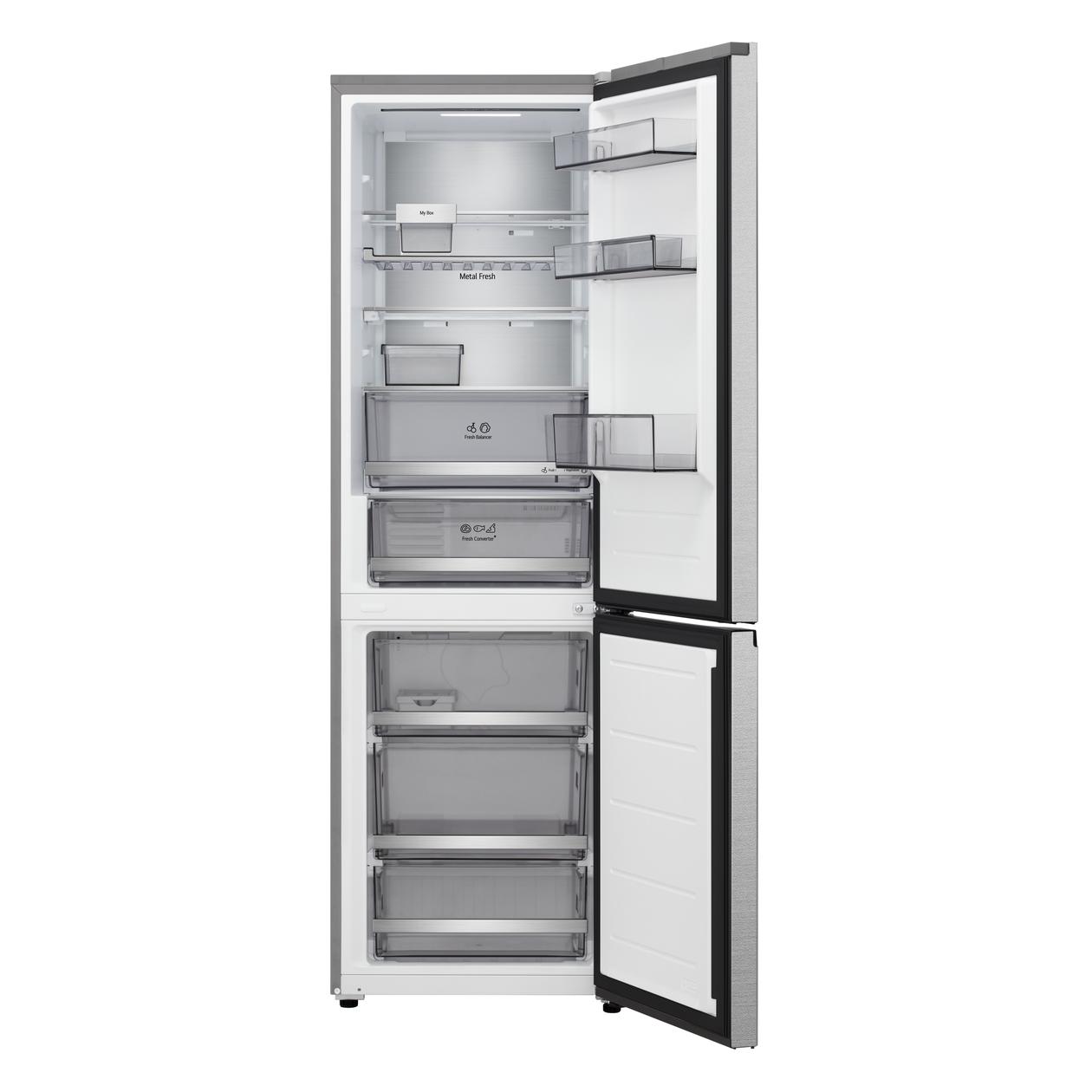 LG Refrigerator | GBBS716CMB | Energy efficiency class C | Free standing | Height 186 cm | Combi | Fridge net capacity 220 L | Freezer net capacity 113 L | Display | 34 dB | Stainless Steel - Image 6