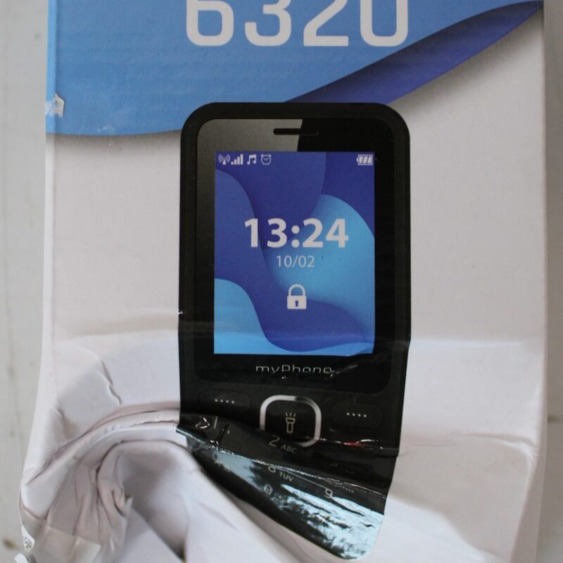 SALE OUT. myPhone 6320 (Black) Dual SIM 2.4" TFT 240x320/32MB/microSD/2G | myPhone 6320 | Black | 2.4 " | TFT | 32 MB | 32 MB | Dual SIM | Main camera resolution 0.3 MP | 100 mAh | Warranty 24 month(s) | DAMAGED PACKAGING - Image 2