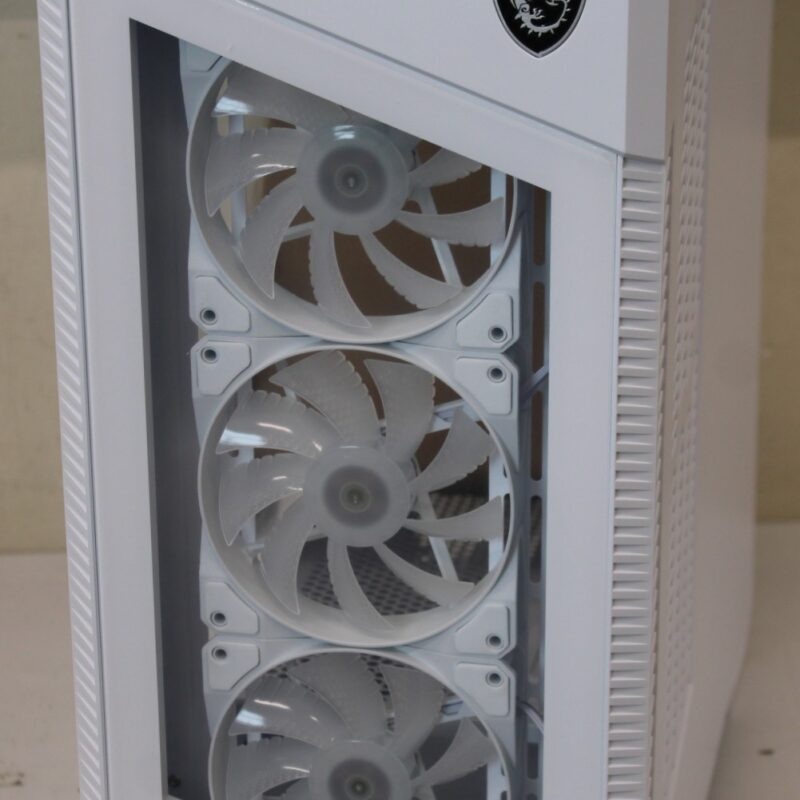 SALE OUT. MSI MPG VELOX 100R White PC Case, Mid-Tower, USB 3.2, Audio-out, Mic-in | MSI PC Case | MPG VELOX 100R WHITE | White | Mid-Tower | DAMAGED PACKAGING, DENTED CORNER (TOP) - Image 4