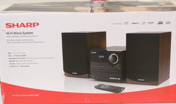 SALE OUT. Sharp XL-B517D(BR) Hi-Fi Micro System, CD/FM/USB/Bluetooth v5.0, Aux-in, 45W, Brown | Sharp Hi-Fi Micro System | XL-B517D(BR) | Brown | USB port | DAMAGED PACKAGING