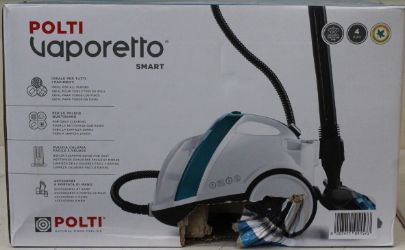 SALE OUT. | Polti | Steam cleaner | PTEU0277 Vaporetto Smart 100_T | Power 1500 W | Steam pressure 4 bar | Water tank capacity 2 L | White | DAMAGED PACKAGING | Warranty 24 month(s)