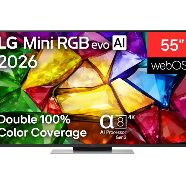 LG 4K evo AI Mini RGB TV | 55MRGB87B3B | 55 | Smart TV | webOS | UHD | Black