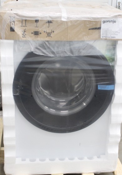 SALE OUT. Gorenje WPNEI82A1SWIFI Washing machine, A, Front loading, 8 kg, 1200 RPM, Depth 54.5 cm, White | SALE OUT. Washing machine | WPNEI82A1SWIFI | Energy efficiency class A | Front loading | Washing capacity 8 kg | 1200 RPM | Depth 55 cm | Width 60 cm | Display | LED | Steam function | White | DAMAGED PACKAGING, SCRATCHED EDGE