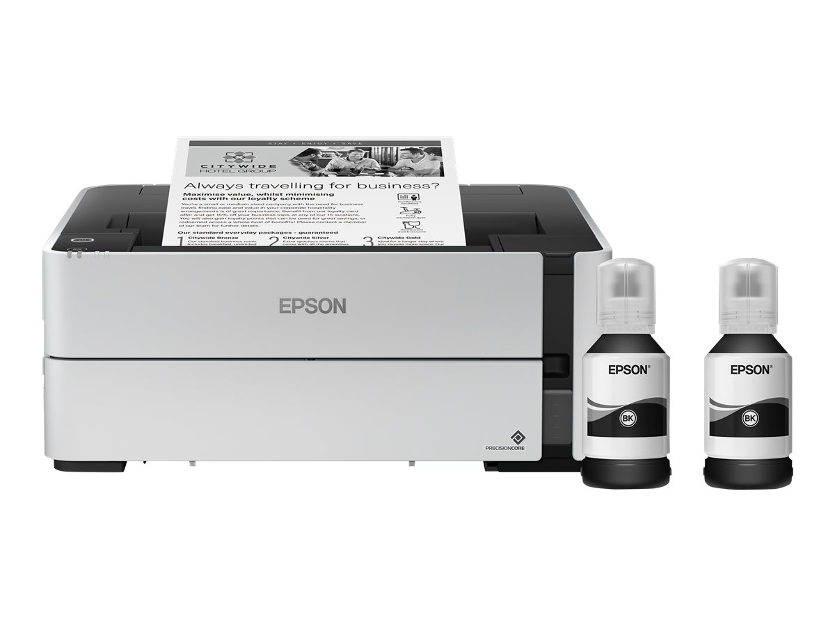 Epson | EcoTank M1170 | Inkjet | Mono | Inkjet Printer | Wi-Fi | White - Image 12
