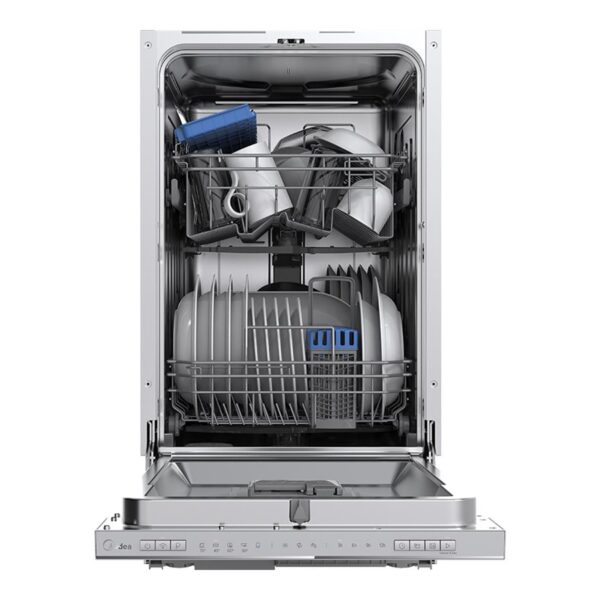 Midea Dishwasher | MDWEB1004LS-W | Built-in | Width 45 cm | Number of place settings 10 | Number of programs 8 | Energy efficiency class Class E | Display | Silver