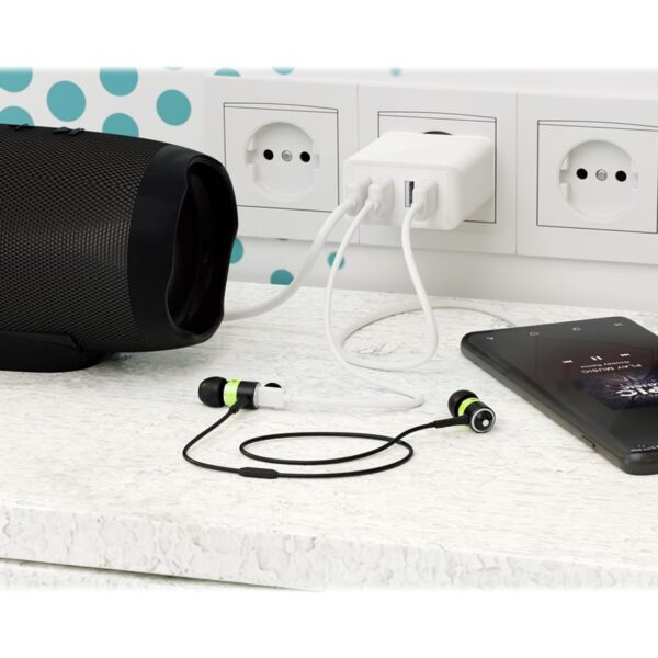 Goobay 44962 30 W USB-A Multiport Charger, White