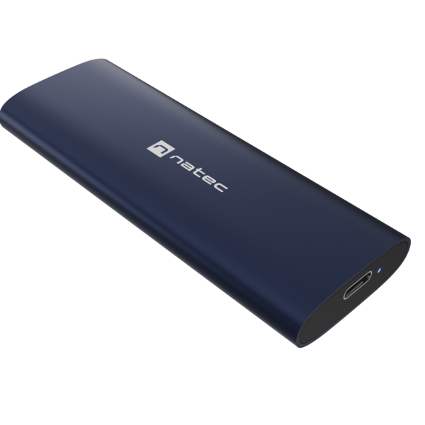 Natec | Rhino M.2 NVME Lite USB-C External, Gen 2 Steel Navy | Solid-state drive interface NVMe