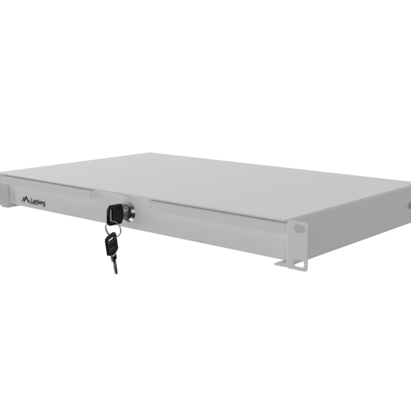 Lanberg 19" Drawer 1U,  max load capacity up to 30 kg assembly | AK-2002-S | 48.26 x 27 x 4.4 cm | Grey