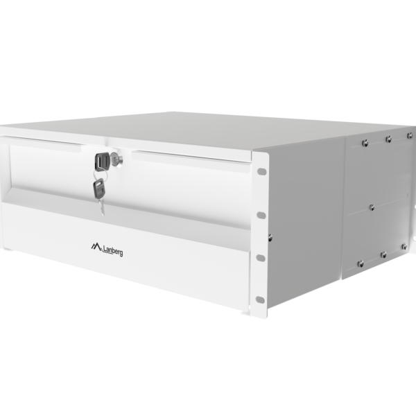 Lanberg AK-2004-S | 19" Drawer 4U, max load capacity up to 90 kg, 4 point assembly | 48.26 x 36 x 17.6 cm | Gray