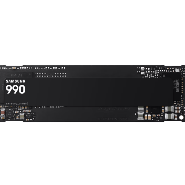 Samsung SSD | 990 | 1000 GB | SSD form factor M.2 2280 | Solid-state drive interface PCIe 4.0 x4, NVMe 2.0 | Read speed 7150 MB/s | Write speed 6450 MB/s