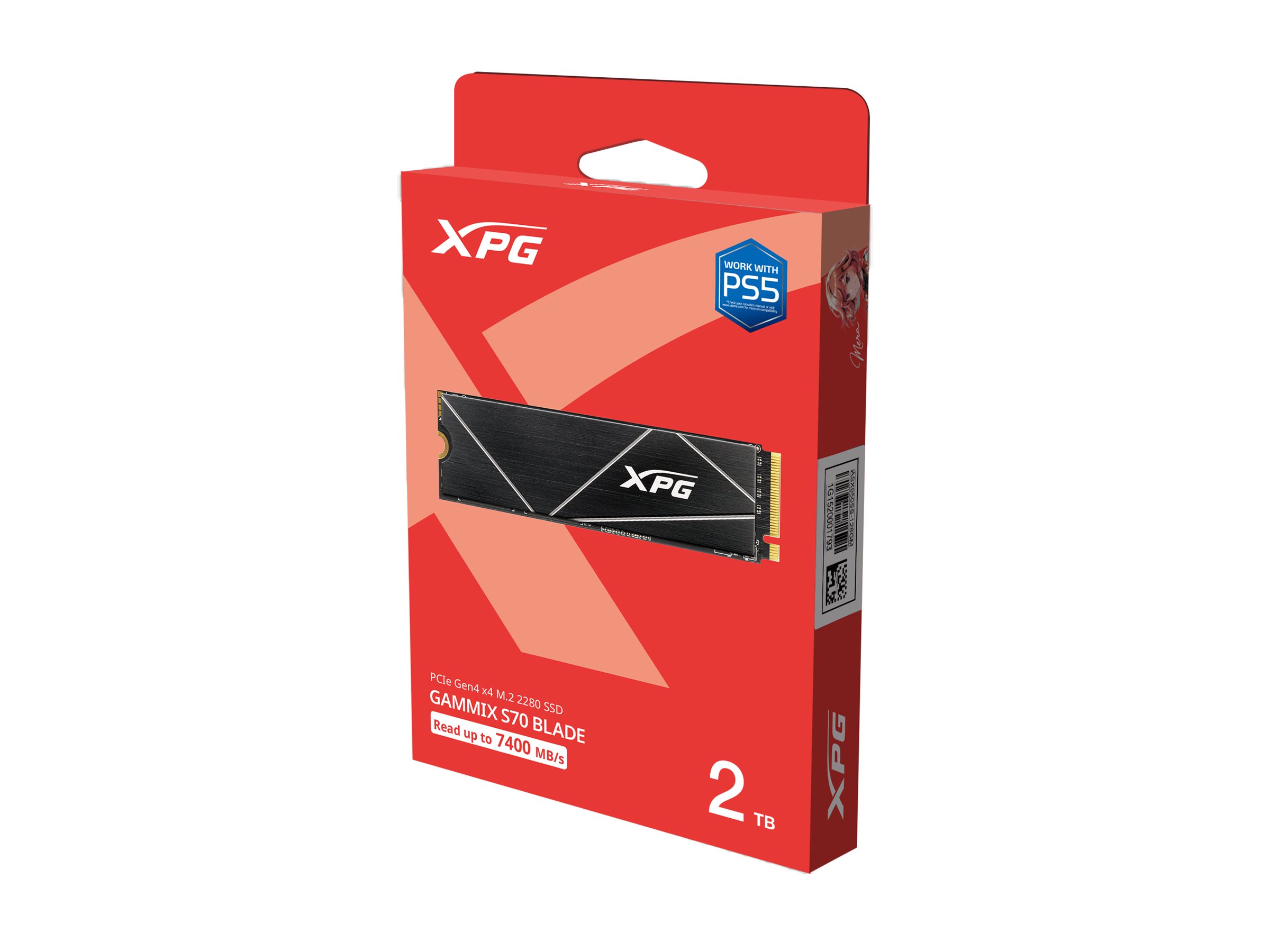 ADATA | XPG Gammix S70 BLADE | 2000 GB | SSD form factor M.2 2280 | Solid-state drive interface PCIe Gen4x4 | Read speed 7400 MB/s | Write speed 6400 MB/s - Image 11