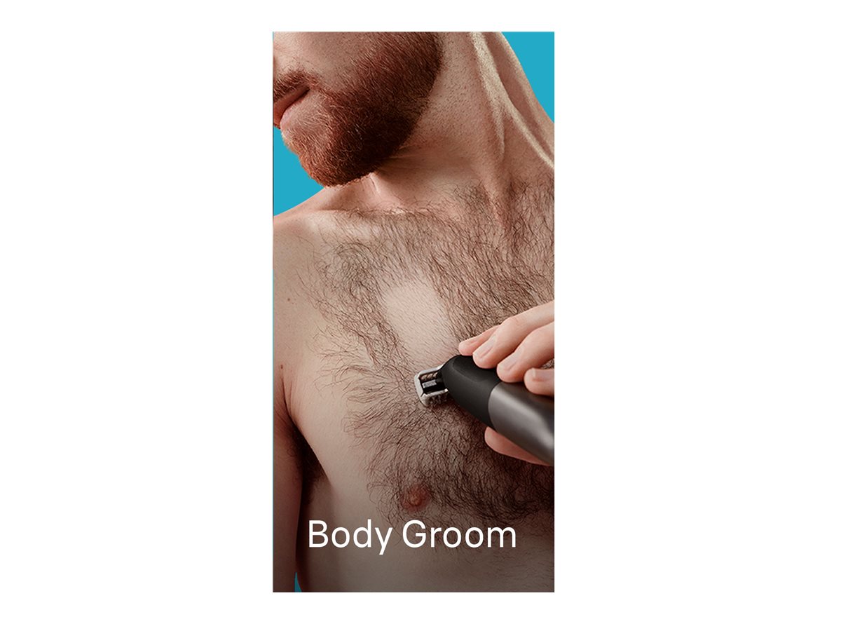Braun Face and Body Hair trimmer | XT5300 Series XT5 | Cordless | Wet & Dry | Number of length steps 6 | Black/Silver - Image 9
