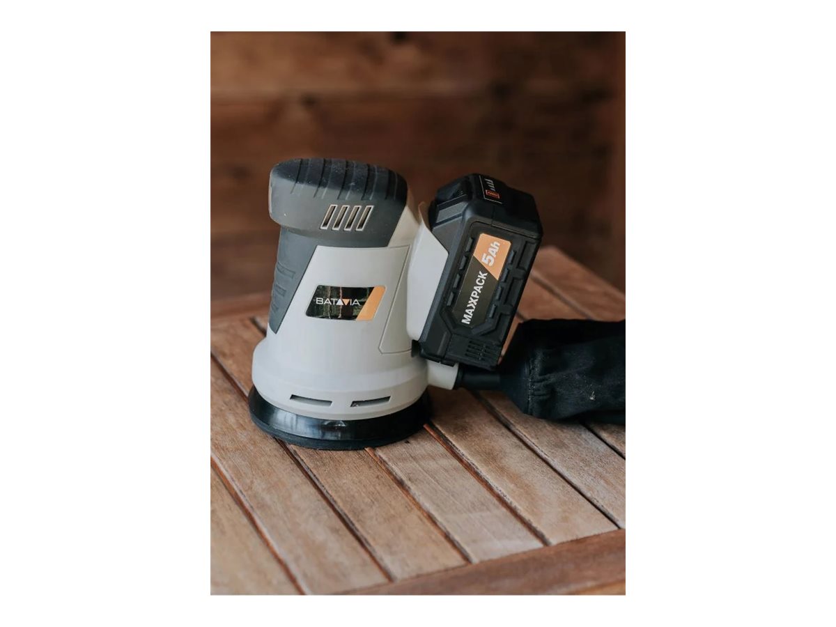 Batavia B.V. 18V Cordless Orbital Sander 125mm; Compact and balanced design for precise sanding - Image 4