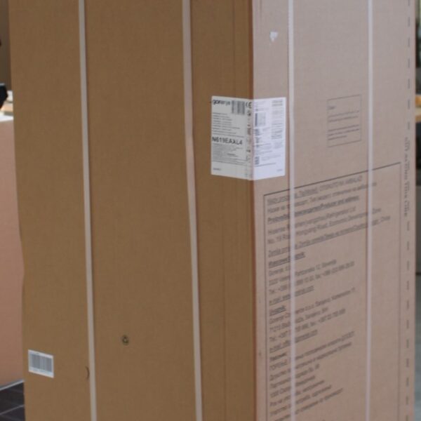 Gorenje Refrigerator | N619EAXL4 | Energy efficiency class E | Free standing | Combi | Height 186 cm | No Frost system | Fridge net capacity 207 L | Freezer net capacity 97 L | Display | 39 dB | Grey | DAMAGED PACKAGING, DENTED DOOR, RIGHT AND BACKSIDE