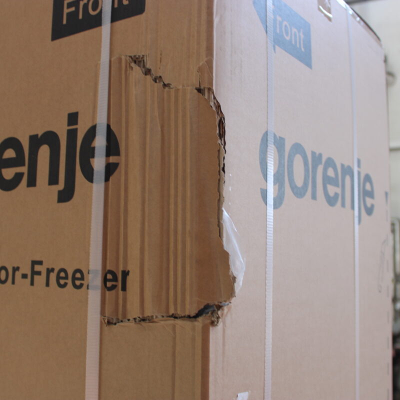 Gorenje Refrigerator | N619EAXL4 | Energy efficiency class E | Free standing | Combi | Height 186 cm | No Frost system | Fridge net capacity 207 L | Freezer net capacity 97 L | Display | 39 dB | Grey | DAMAGED PACKAGING, DENTED DOOR, RIGHT AND BACKSIDE - Image 2