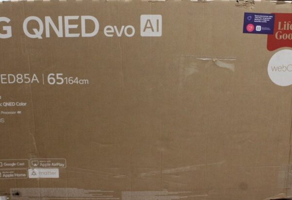 SALE OUT. LG 65QNED85A3C 65" (165 cm) 4K Smart TV | SALE OUT. LG 4K QNED MiniLED TV | 65QNED85A3C | 65 | Smart TV | webOS 25 | 4K UHD | DAMAGED PACKAGING