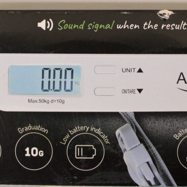 SALE OUT. Adler Travel Luggage Scale | AD 8191 | Maximum weight (capacity) 50 kg | Accuracy 10 g | Grey | DAMAGED PACKAGING