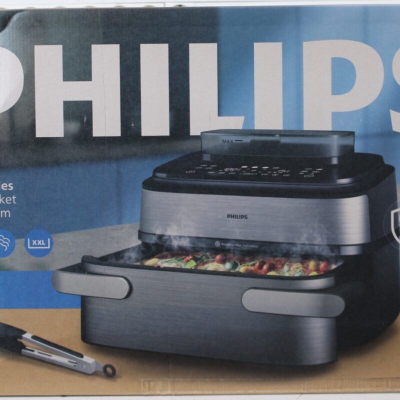 SALE OUT. Philips NA565/02 Airfryer with steam function, flexible Megabasket, 10 L, Silver/Black | Philips DAMAGED PACKAGING | 24 month(s) - Image 3