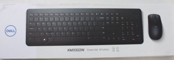 SALE OUT. Dell Keyboard and Mouse KM3322W Wireless US International | SALE OUT. | Dell Keyboard and Mouse | KM3322W | Keyboard and Mouse Set | Wireless | Batteries included | Wireless connection | US | Black | REFURBISHED