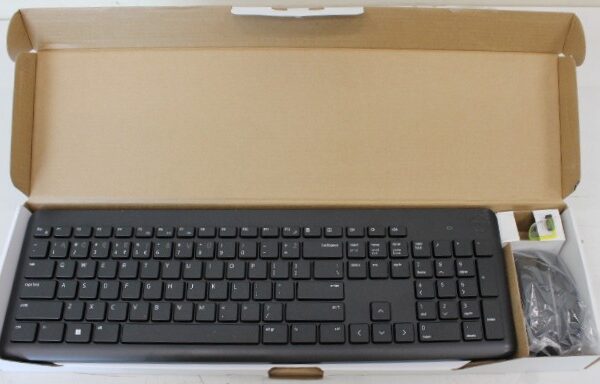 SALE OUT. Dell Keyboard and Mouse KM3322W Wireless US/LT | SALE OUT. | Dell KM3322W | Keyboard and Mouse Set | Wireless | Mouse included | Batteries included | Wireless connection | Lithuanian | Black | MISSING INNER PACKAGING AND BATTERIES