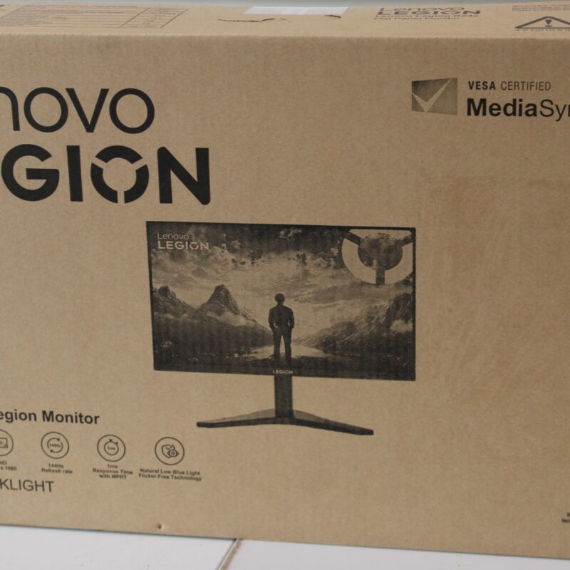 SALE OUT. Lenovo | Legion R24s | 24 " | IPS | 16:9 | 144 Hz | 1 ms | 1920 x 1080 pixels | 250 cd/m² | HDMI ports quantity 1 | Raven Black | Warranty 36 month(s) | DAMAGED PACKAGING