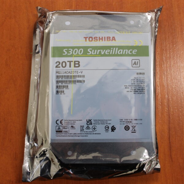 SALE OUT. | Toshiba Hard Drive BULK/OEM | S300 AI Surveillance | 7200 RPM | 20000 GB | REFURBISHED