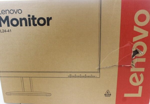 SALE OUT. Lenovo L24-41 23.8 IPS 1920x1080/16:9/250 nits/HDMI/Raven Black/3Y Warranty | Lenovo L24-41 | 23.8 " | IPS | FHD | 16:9 | 100 Hz | 4/6 ms | 1920 x 1080 pixels | 250 cd/m² | HDMI ports quantity 1 | Raven Black | Warranty 36 month(s) | DAMAGED PACKAGING