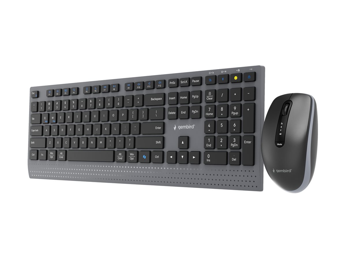 Gembird KBS-WPS-02 | Keyboard and Mouse Set | Wireless | US | Bluetooth | Black - Image 2