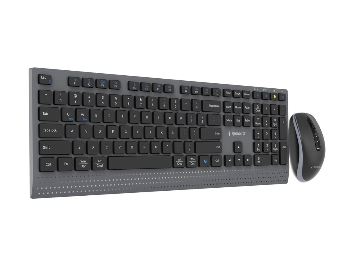 Gembird KBS-WPS-02 | Keyboard and Mouse Set | Wireless | US | Bluetooth | Black - Image 5