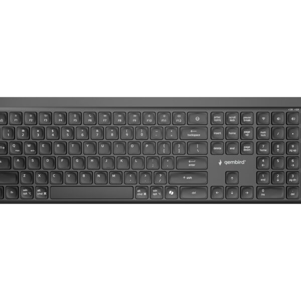 Gembird KB-WPS-03 | Keyboard | Wireless | US | Bluetooth | Black