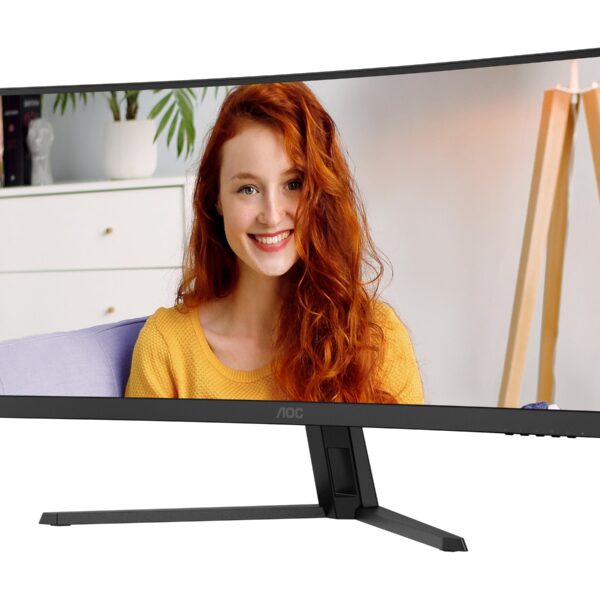 AOC CU34B3E | 34 " | VA | WQHD | 21:9 | 120 Hz | 4 ms | 3440 x 1440 pixels | 300 cd/m² | HDMI ports quantity 1 | Black
