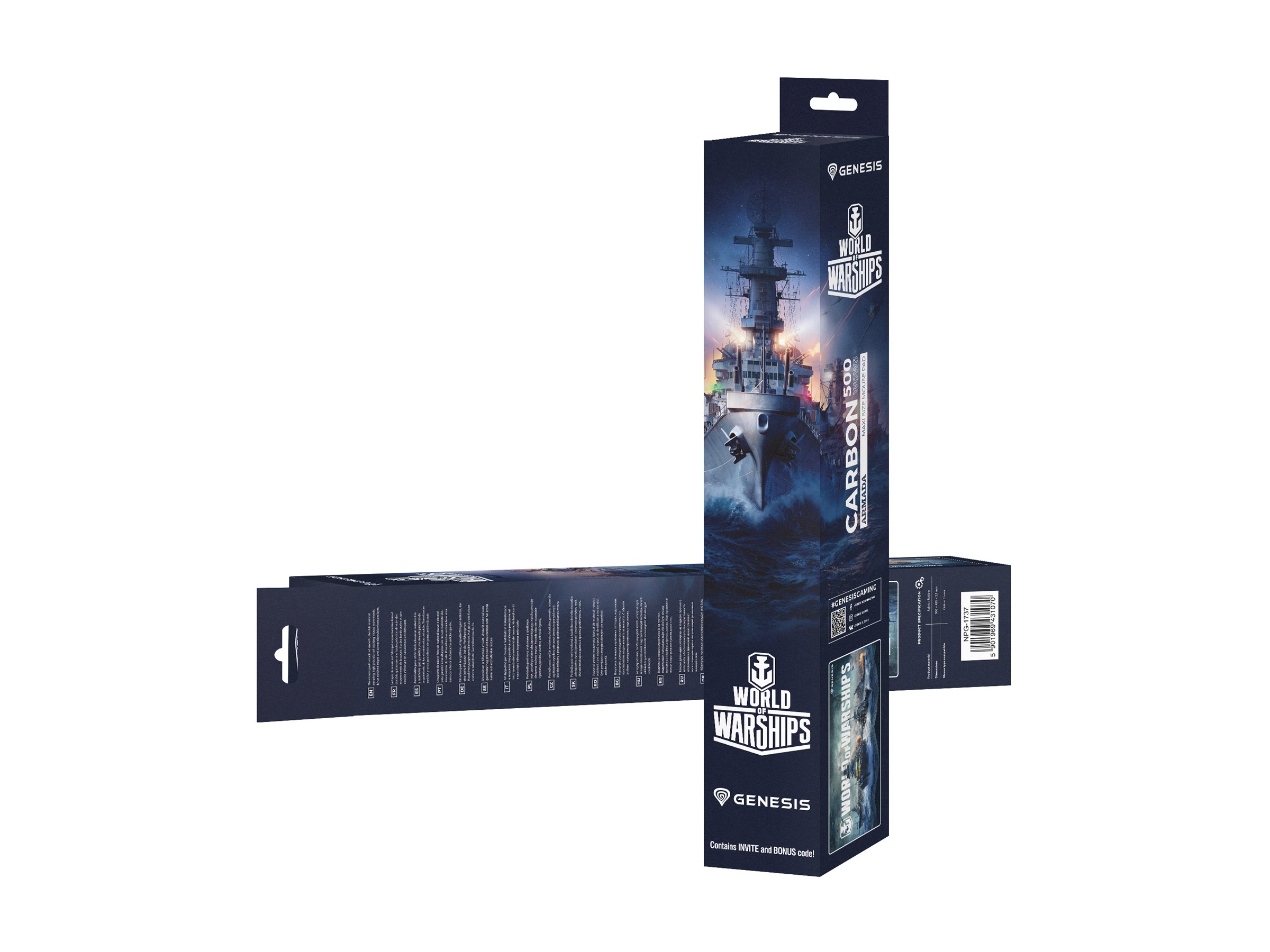 Genesis | Mouse Pad | Carbon 500 WOWS Armada | Multicolor - Image 9