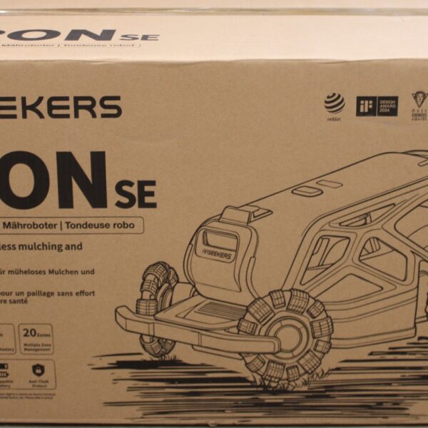 SALE OUT. AIRSEEKERS LIMITED Tron SE 300° AI Vision Mulching Mower, 1500m², Ai Vision + NRTK | 10 Ah | DAMAGED PACKAGING, USED, DIRTY AND SCRATCHED