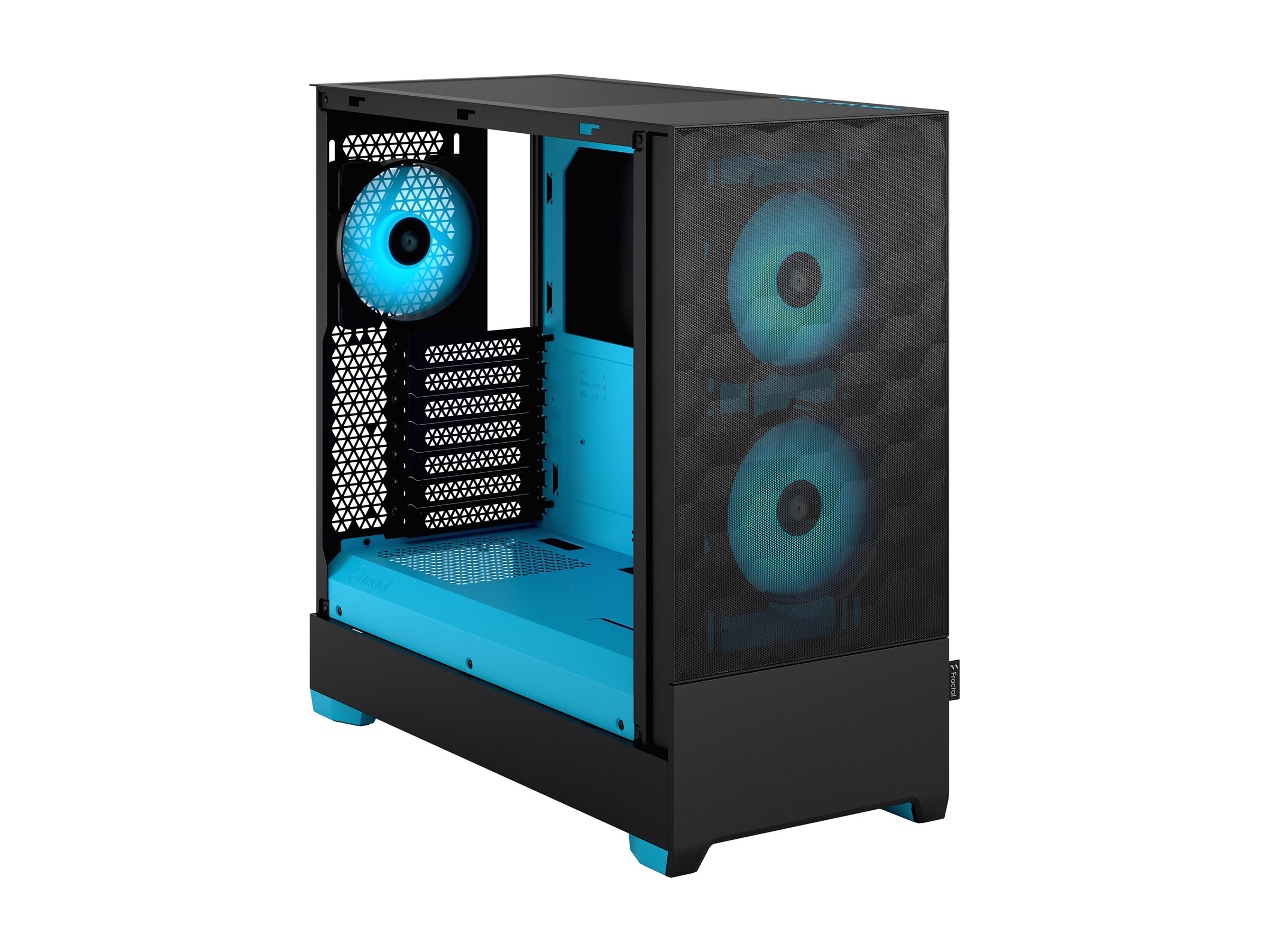 Fractal Design | Pop Air RGB | Side window | ATX, mATX, Mini ITX | ATX | Cyan Core TG Clear Tint - Image 6