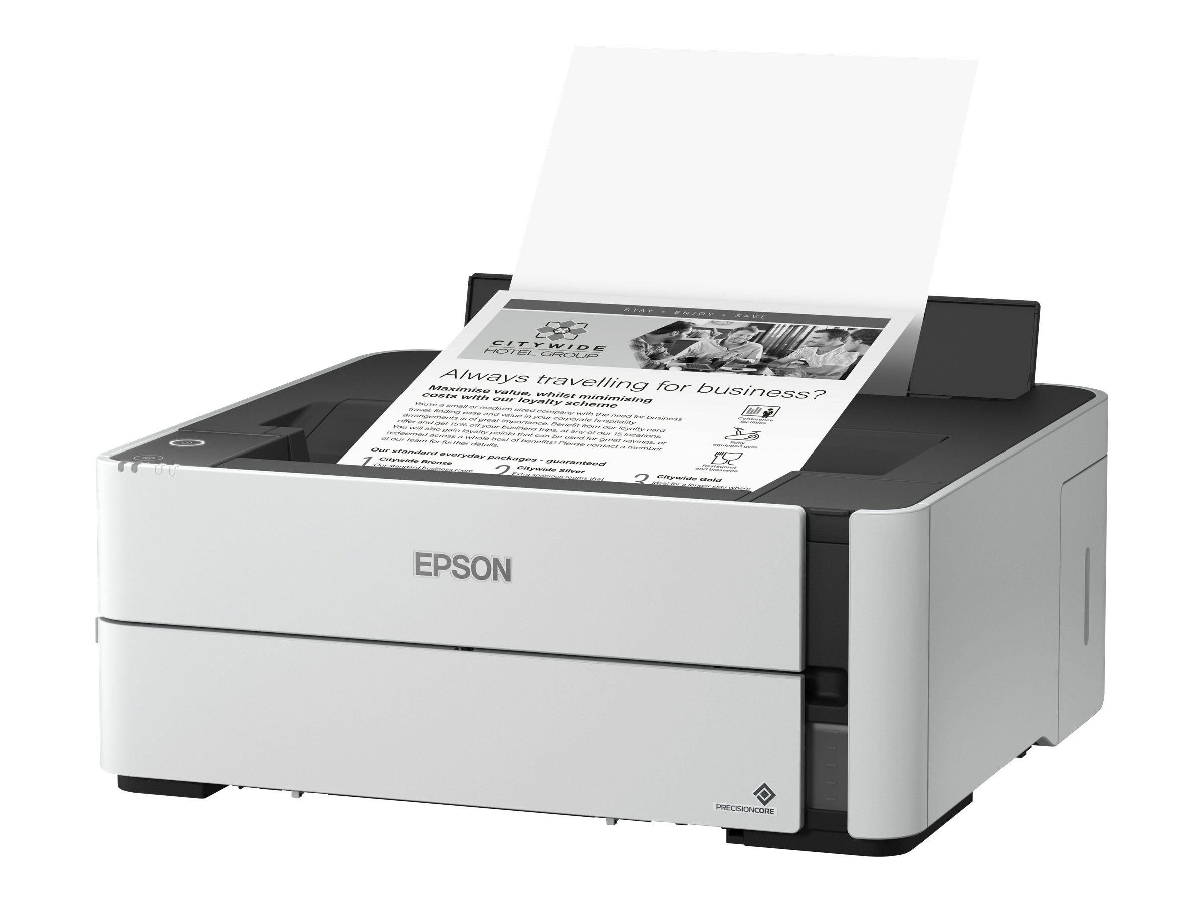 Epson | EcoTank M1170 | Inkjet | Mono | Inkjet Printer | Wi-Fi | White - Image 3