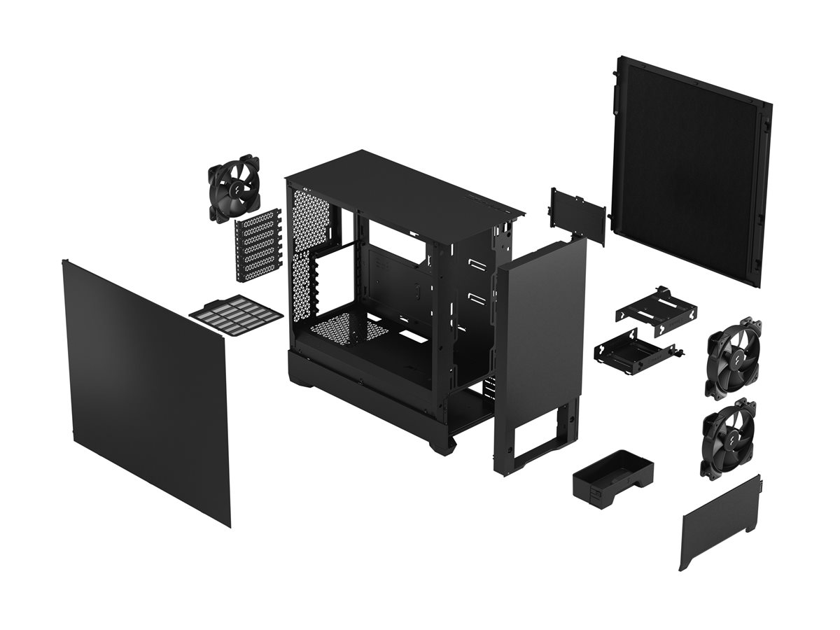 Fractal Design | Pop Silent | Side window | ATX, mATX, Mini ITX | ATX | Black Solid - Image 23
