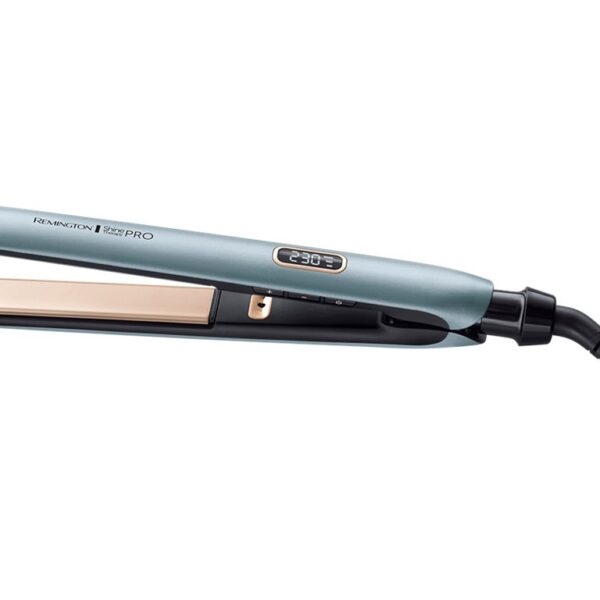 Remington | Hair Straitghtener | S9300 Shine Therapy Pro | Warranty 24 month(s) | Ceramic heating system | Ionic function | Display Digital | Temperature (min)  °C | Temperature (max) 230 °C | Number of heating levels | Blue