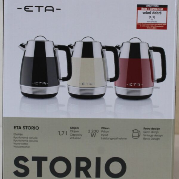 SALE OUT. ETA ETA918690040 Storio Kettle, Power 2150 W, Capacity 1.7 L, Stainless steel, Beige | SALE OUT. ETA | Storio Kettle | ETA918690040 | Standard | 2150 W | 1.7 L | Stainless steel | 360° rotational base | Beige | USED