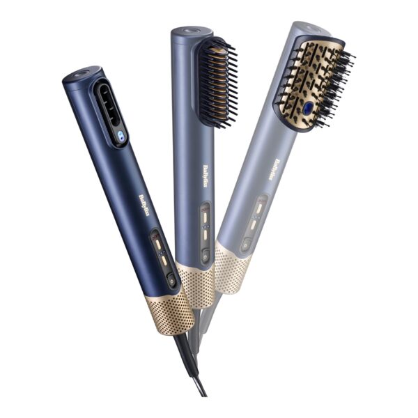 BABYLISS | Hair styling comb | AS6550E | Ion conditioning | Number of heating levels 3 | 1500 W | Blue/Gold